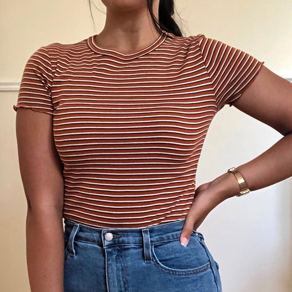 Striped TShirt Bodysuit